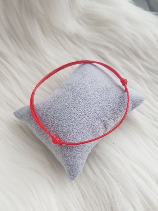 Bransoletki dla par sznurkowe czerwone baza