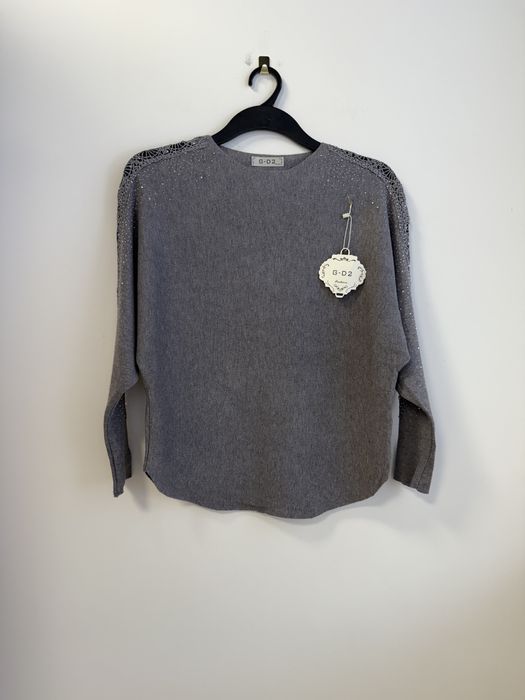 Sweter damski nietoperz bawełna