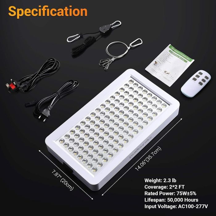 Фітолампа для рослин DragonLight BW3000 повний спектр таймер 8 12 16