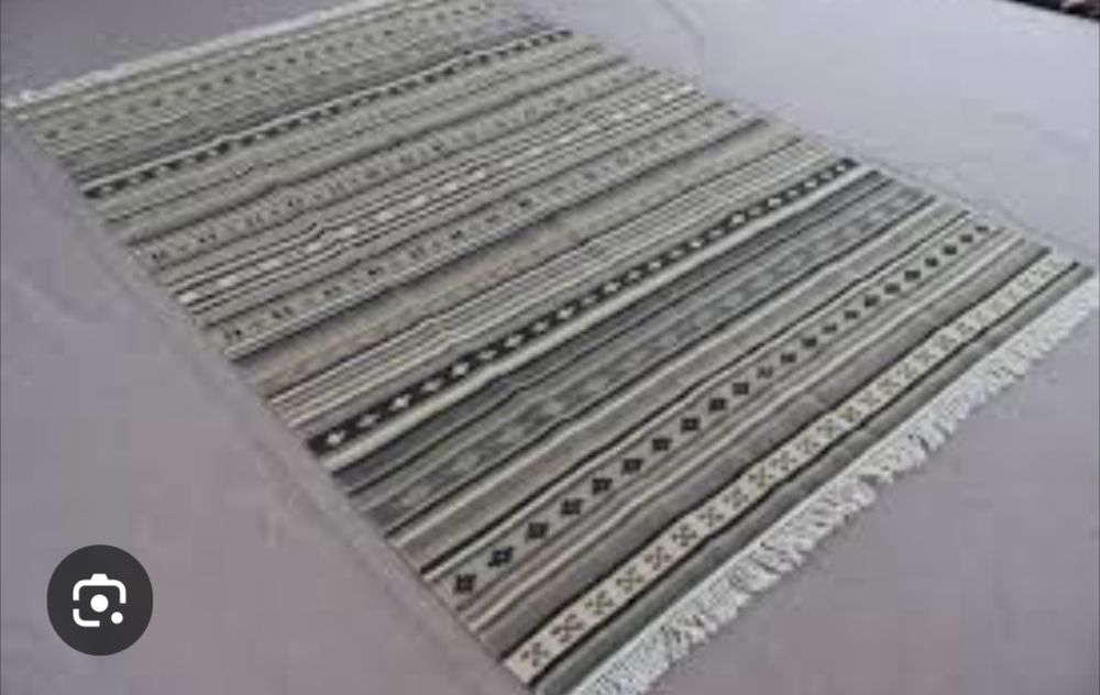 Tapete Kilim cinza