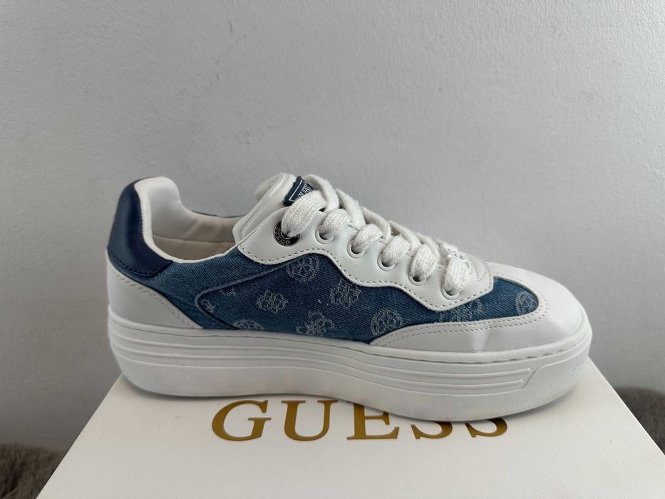 Guess buty damskie sneakersy białe 38