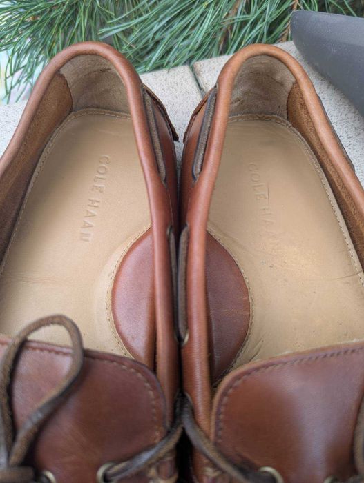 Чоловічі коричневі мокасини топсайдери Cole Haan