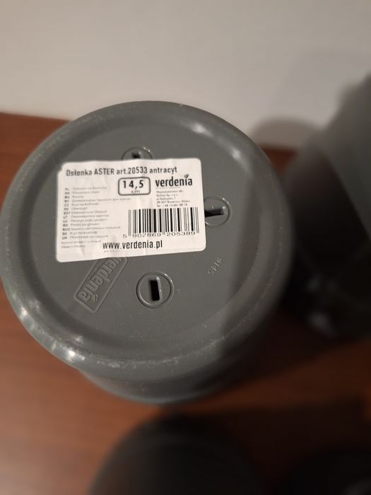 Osłonki / doniczki szare plastikowe