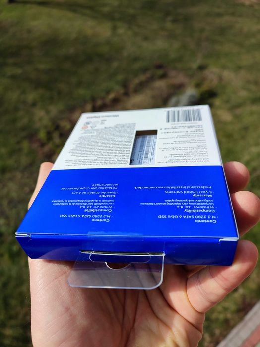 WD Blue SATA SSD 2TB. Dysk M.2 SATA. Fabrycznie nowy.
