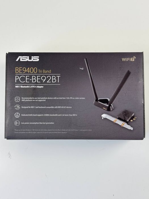 Adapter Wi-Fi ASUS PCE-BE92BT (90IG08U0-MO0B00)