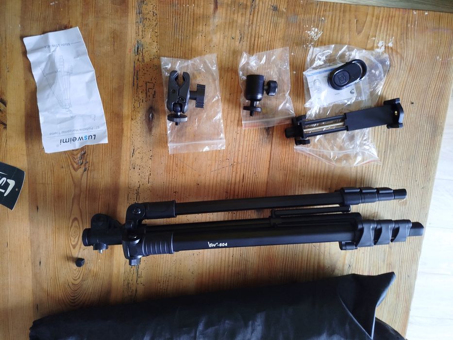 Statyw trójnóg do aparatu telefonu lekki bardzo dobra jakość kulowy