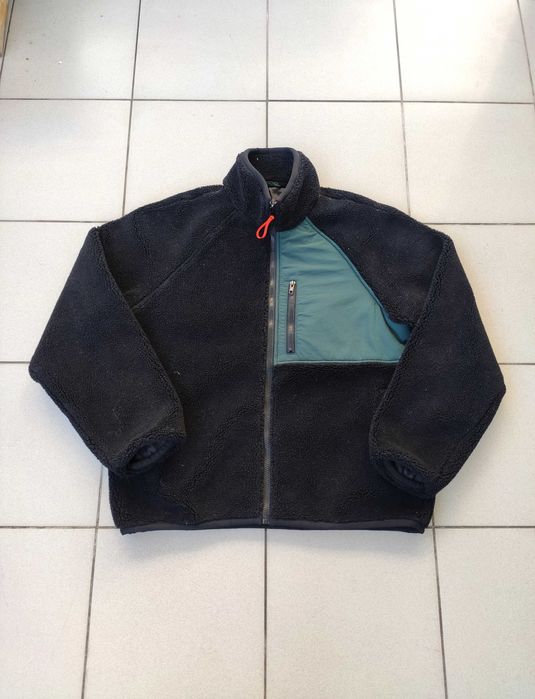 Kurtka polarowa sherpa jesienna czarna skate r. M