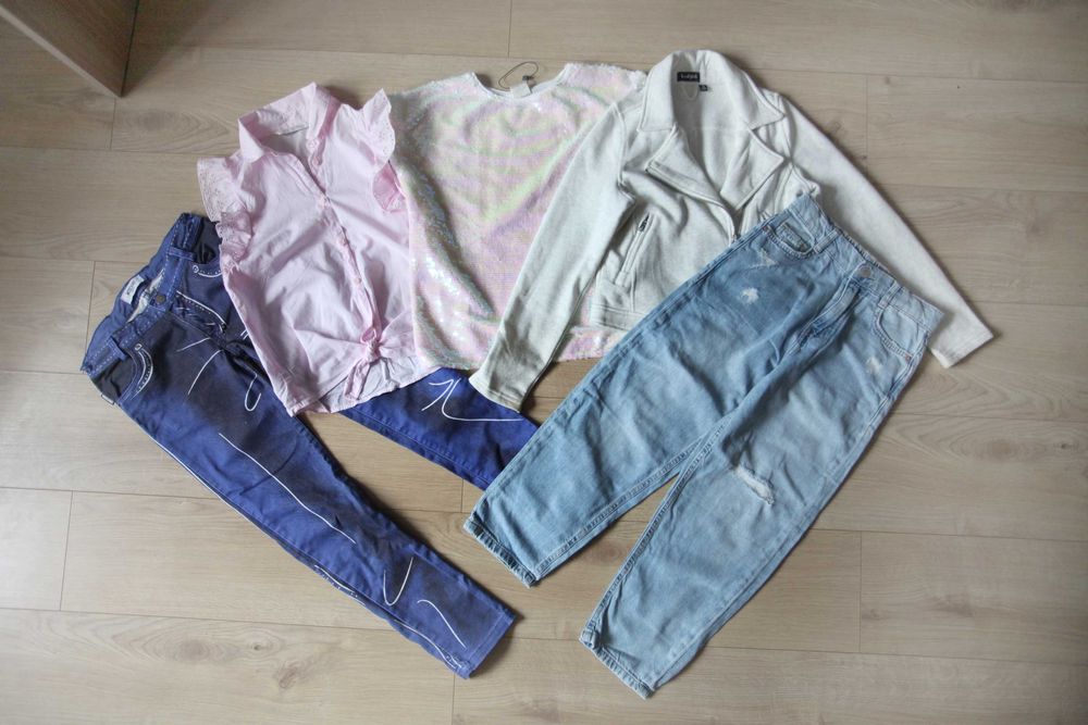 Ubrania szkolne dla dziewczynki 9-10 lat. Zara Moschino Terranova