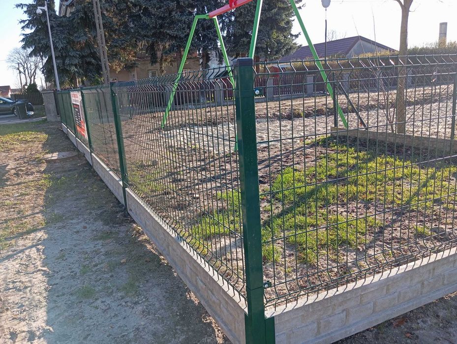 Ogrodzenie Panelowe ZESTAWY panel 3D i 2D słupek obejmy