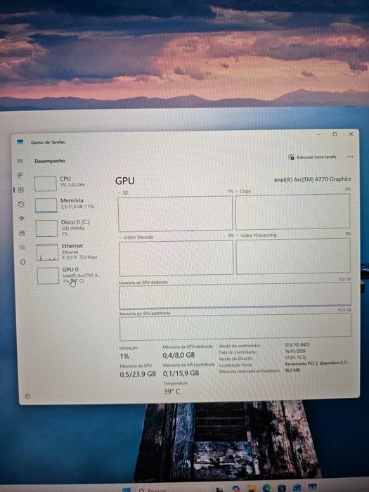 PC Gaming Core i5 a770 32gb