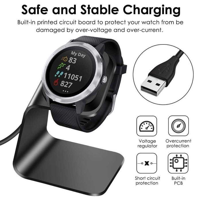 Kimilar ładowarka USB Garmin Vivoactive 3/4S Fenix 7S Venu Forerunner
