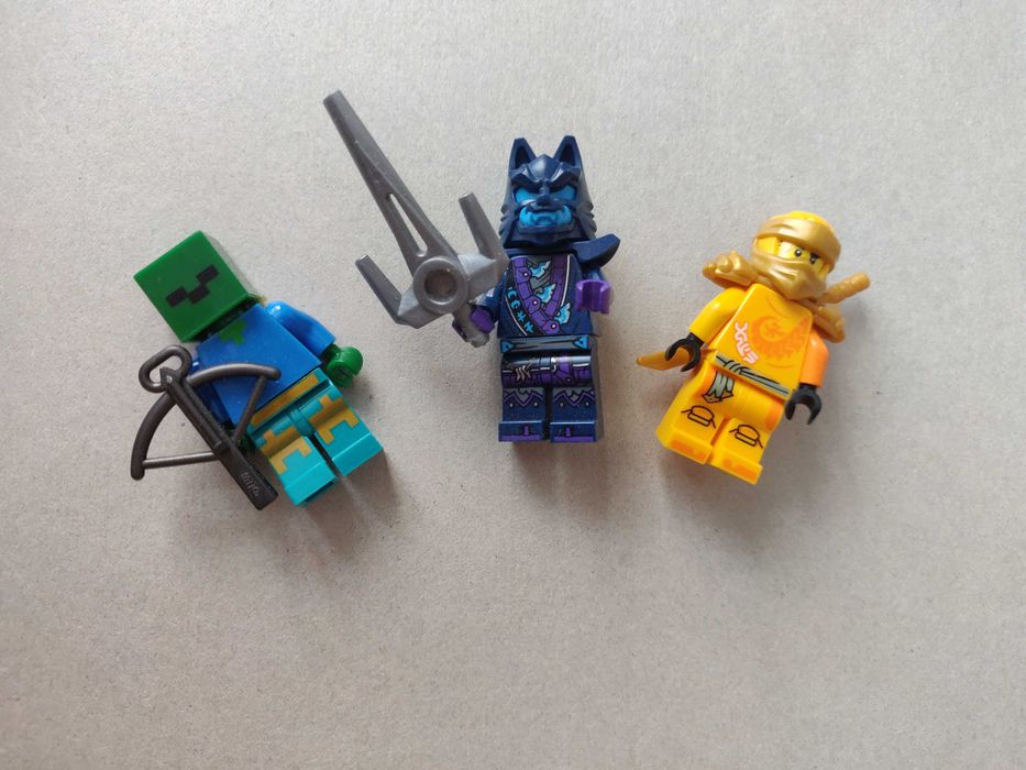 Lego фигурки Wolf Mask Varrior, Ninjago Arin. Minecraft Zombi