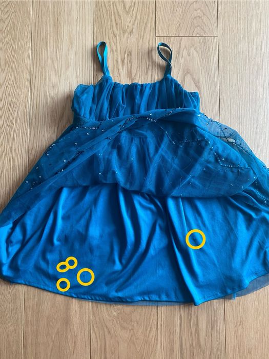 Tiulowa sukienka na ramiączkach 122/128 kappahl