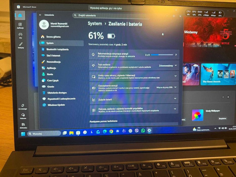 Lenovo Yoga Slim 7, 14ARE05, Stan Bdb