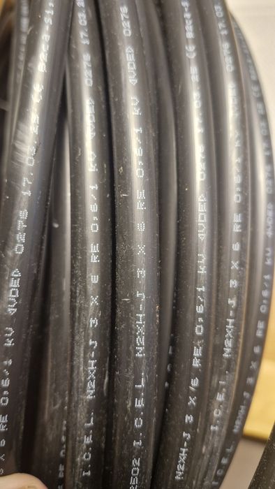 Kabel  5x2.5  drut 3x6 drut
