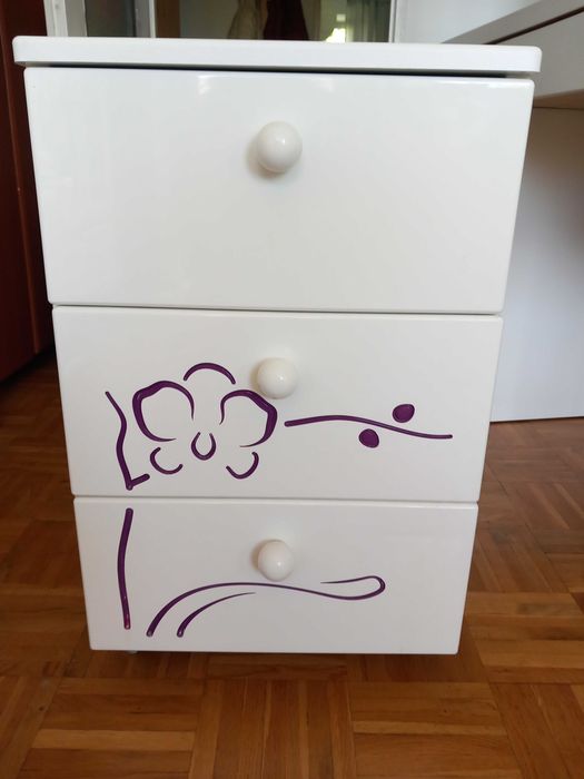 biurko Ikea i kontenerek Meblik