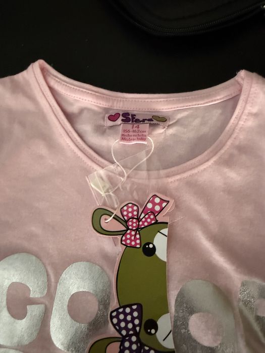 Camisola rosa nova com etiqueta