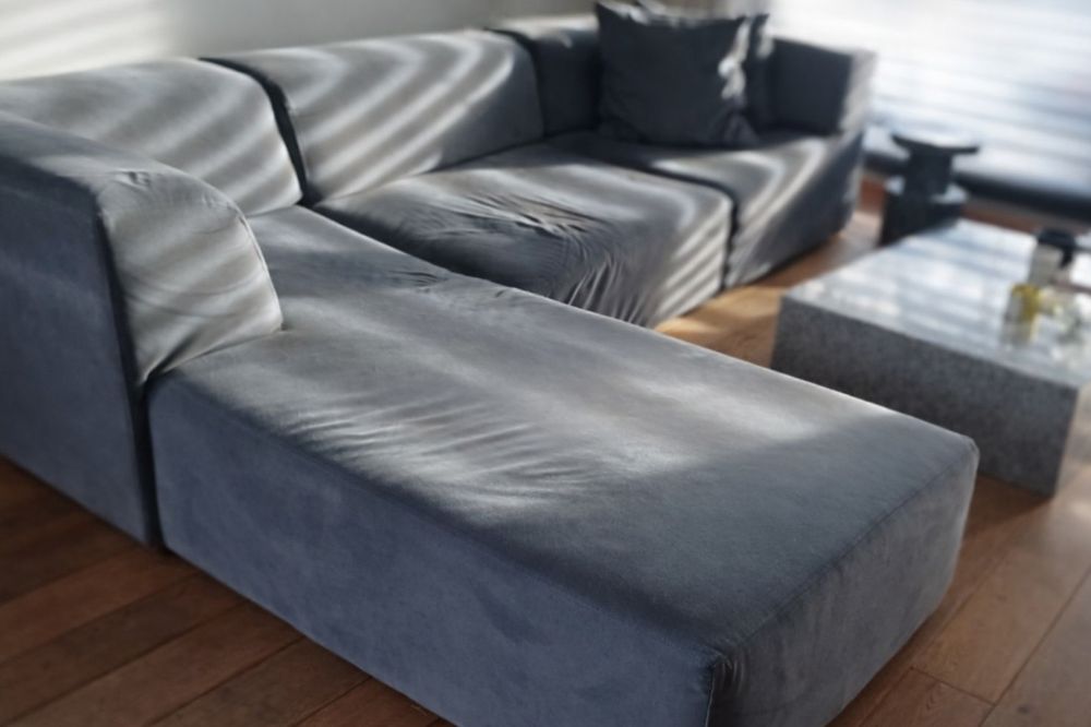 Kanapa modulowa-ciemna szarosc