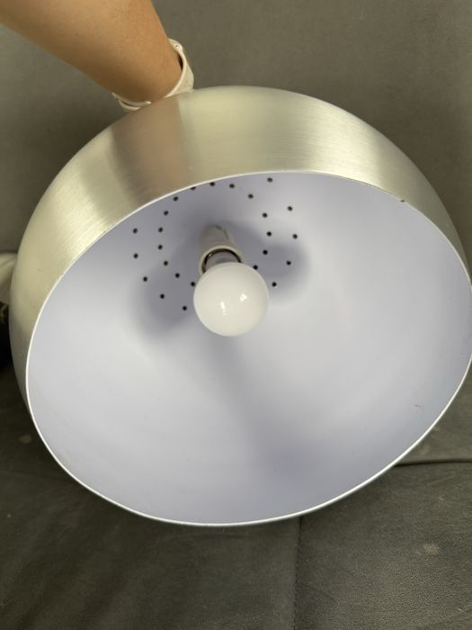 Lampa wisząca srebrna