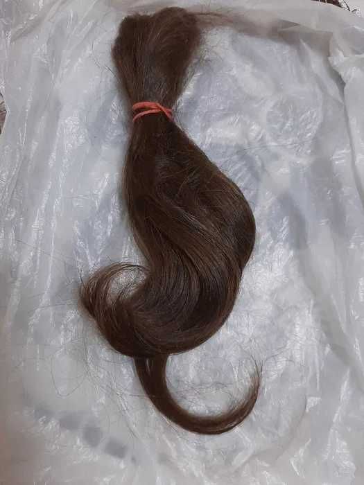 Włosy naturalne 30 cm 52 gramy ciemny blond
