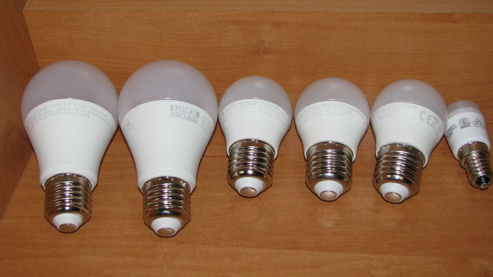Żarówki ledowe led E27 7W 5W 560/450lm zestaw 6 sztuk