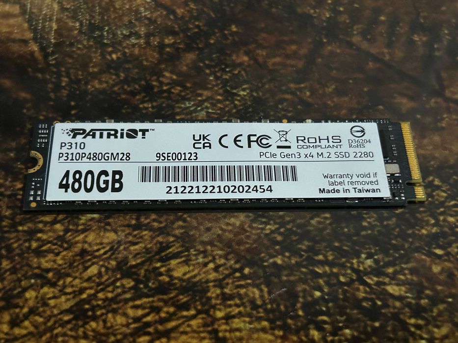 SSD Patriot M2 NVME 480Gb 2280