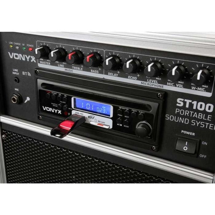 Mobilna kolumna aktywna Vonyx ST100MK2 CD/USB/Bluetooth+mikrofony