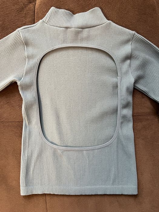 Боди Zara XS-S с открытой спиной в рубчик