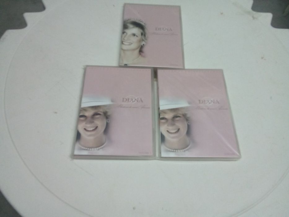 3 ) DVD princesa Diana  NOVOS     ( lote de 3). Colecionadores.