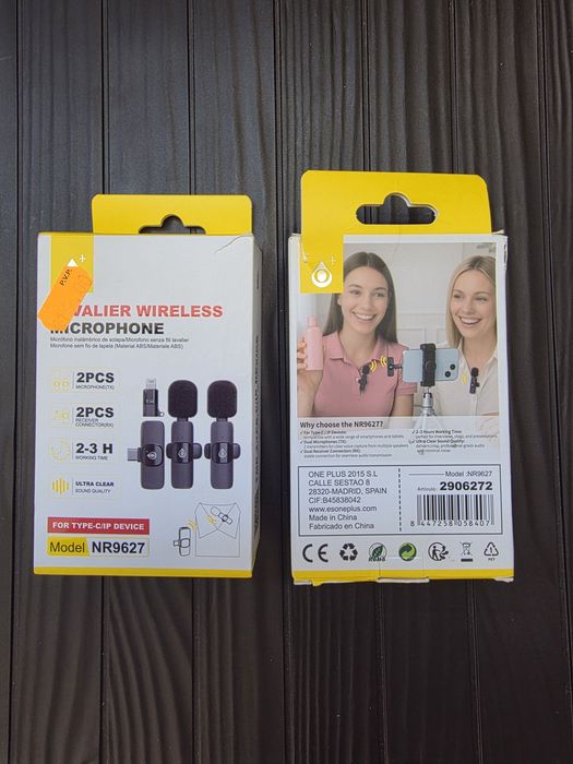 Microfones wireless novos