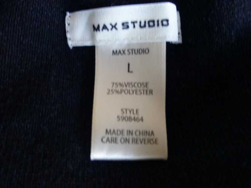 Max Studio dzianinowa dopasowana sukienka midi L