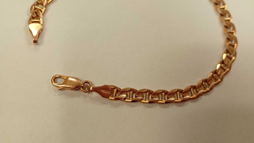 Złota bransoleta 585/ 12,80g / 21,5cm -Komis MADEJ Dębica