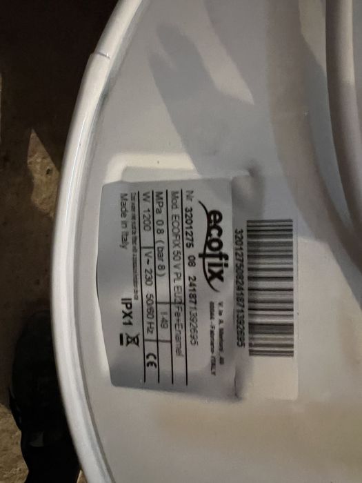 Podgrzewacz pionowy Ecofix 50 V EU2 50 l