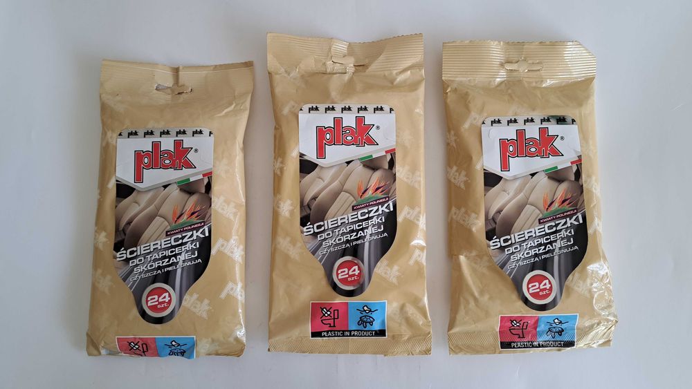 PLAK ściereczki do tapicerki skórzanej 3x24szt