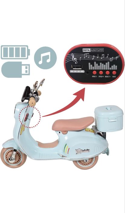Moto eletrica vespa infantil