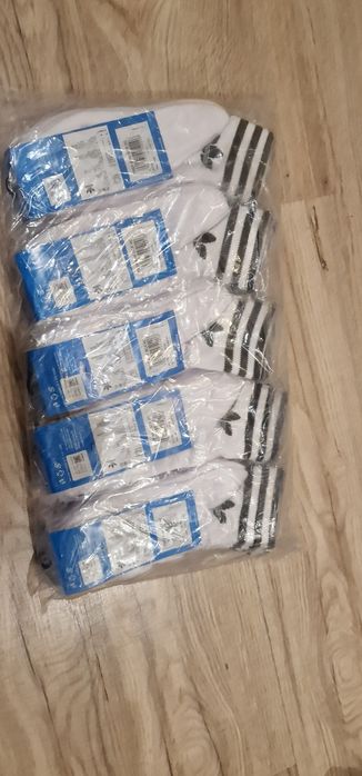 Skarpetki adidas biale