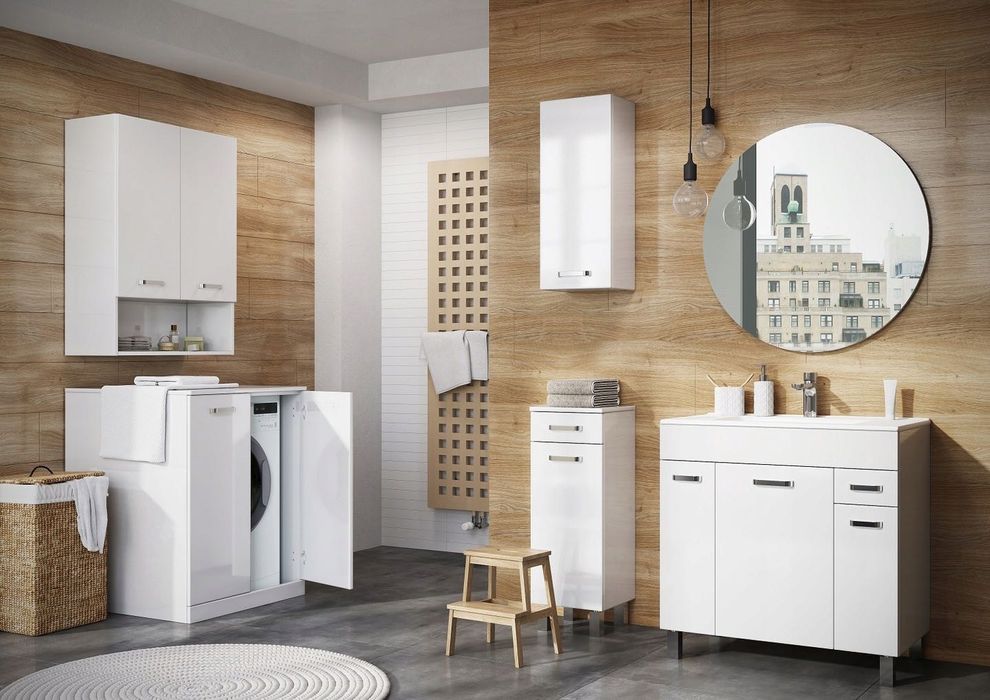 Szafka stojąca biała pod pralkę szerokość 70 cm