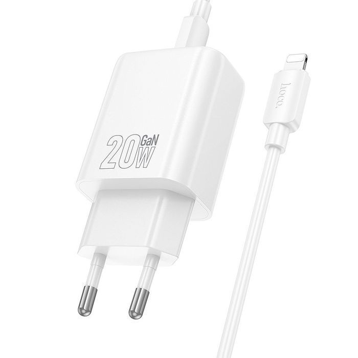Ładowarka sieciowa do telefonu Hoco USB A + USB C QC3.0 PD 3A 20W +