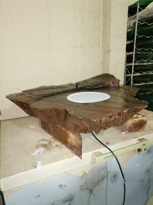 Tronco de árvore com luz Led