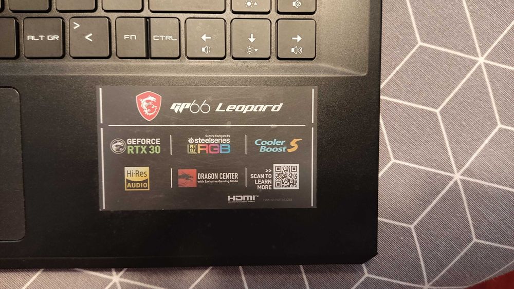 Portátil Gaming MSI GP66 Leopard | RTX 3070