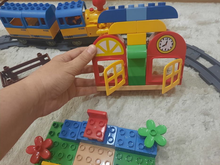 Конструктор jixin поезд рельсы, звук свет