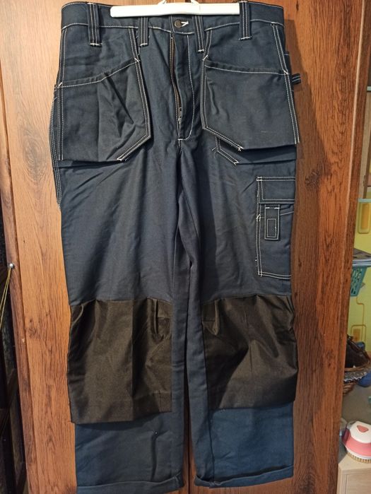 2 x Spodnie robocze dodatkowe kieszenie, nowe