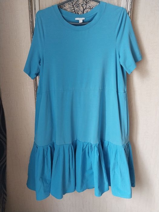 Платье    COS  котон  Платье в блестящую полоску ZARA