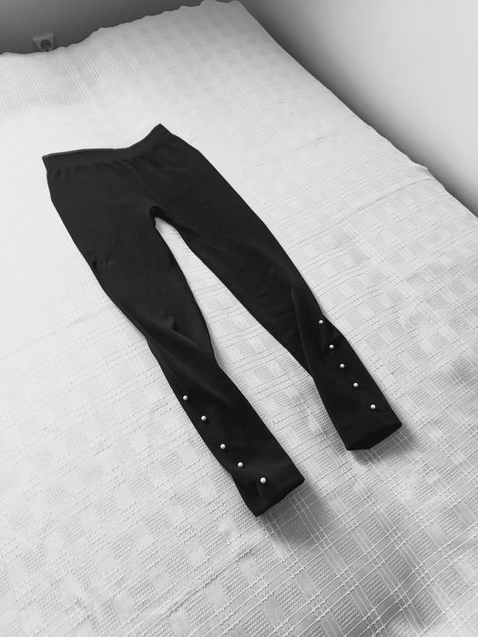 Leginsy damskie z koralikami, rozmiar M, nowe