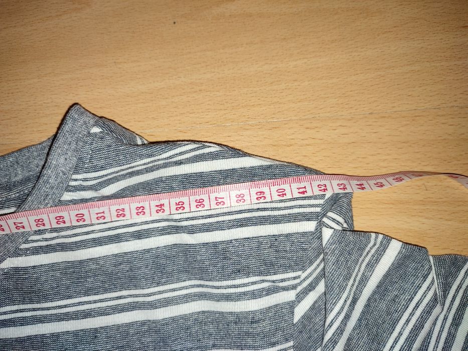 Koszulka męska szary melanż w białe paski