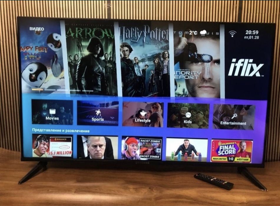 БЕЗ РАМОК | Телевізор Samsung 4K Smart TV T2 45 / 42 / 32