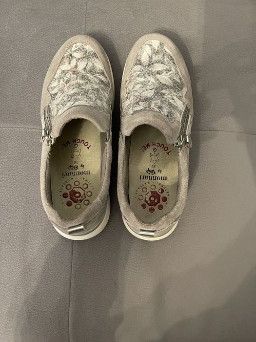 Buty zamszowe Monnari roz. 40 na szeroka stope, jak nowe