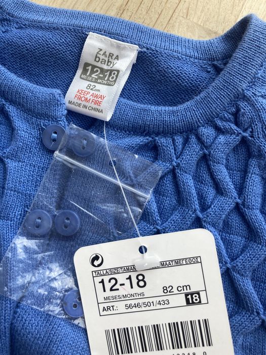 Zara baby bolerko sweter 12-18 m 82 cm