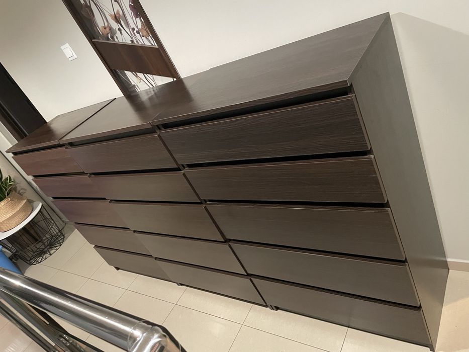 Komody 3 szt. Kolor wenge