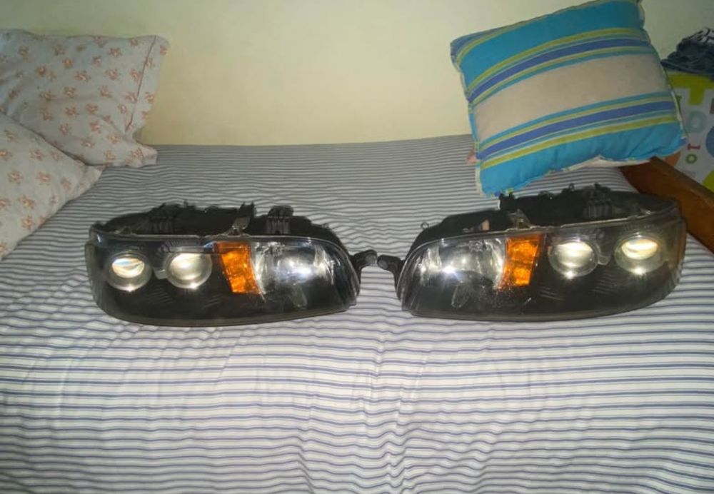 Faróis Fiat Punto MK2 com olho de boi